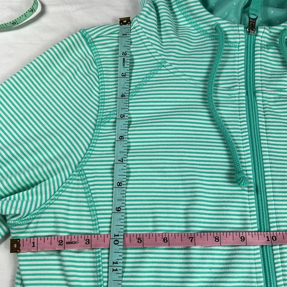 Made for Life PM Green Striped Hoodie Jacket - Picture 13 of 15